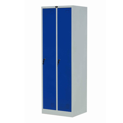 Two Line 2 Doors Gym Locker Wardrobe School Hospital Steel Powder Coating