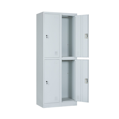 Metal Four Doors Steel Metal Parcel Smart Lockers For Staff