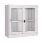 Sliding Glass Door 90cm Metal File Storage Cabinet One Shelf