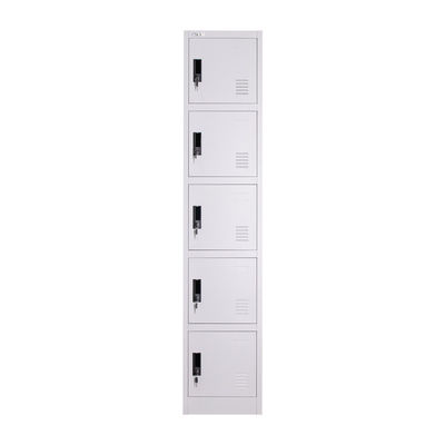 5 Door Gym Locker Stainless Steel Durable Metal School Lockers