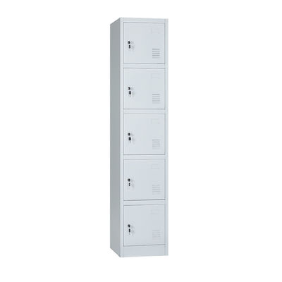 5 Door Gym Locker Stainless Steel Durable Metal School Lockers