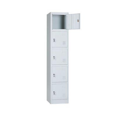 5 Door Gym Locker Stainless Steel Durable Metal School Lockers