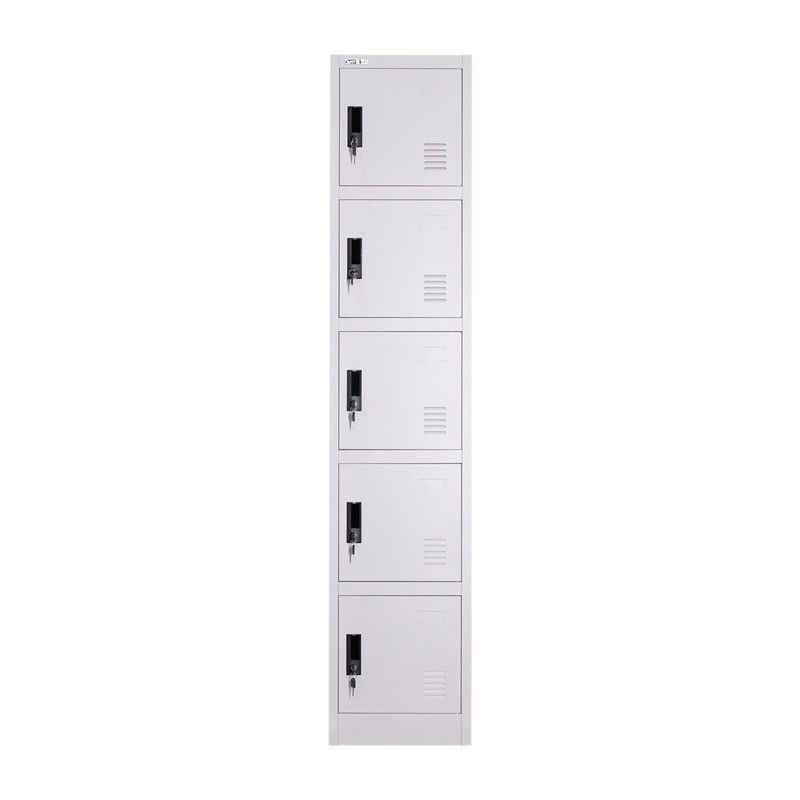 5 Door Gym Locker Stainless Steel Durable Metal School Lockers
